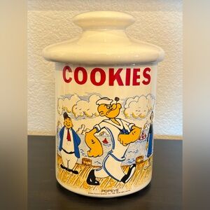 Vtg McCoy? Pottery 1965 Popeye The Sailor Man Cookie Jar with Lid